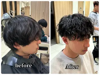 パーマ メンズ 波巻き・カルマ パーマ特化/aoiのヘアスタイル