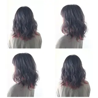 ミディアム カラー KIZU 髪質改善 オカルト怪談のヘアスタイル