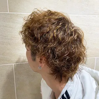 ショート パーマ メンズ hair＆make CIEL所属・武井 哉子のヘアスタイル