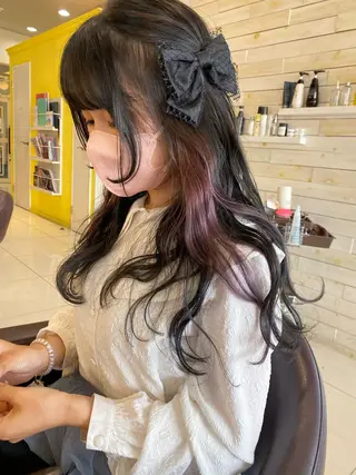 ロング カラー riho/ブリーチ/ デザインカラー/辻堂のヘアスタイル