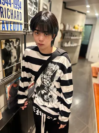 ショート カラー メンズ 優 作のヘアスタイル