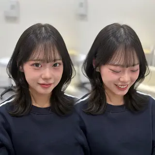 ミディアム navi 愛華のヘアスタイル
