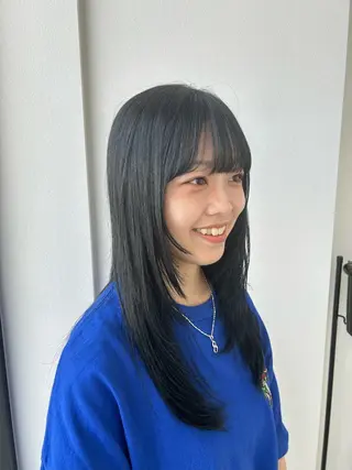 ロング BLANCO tre's メモリアル所属・カラーモデル募集中／  ︎︎どまつひなのヘアスタイル