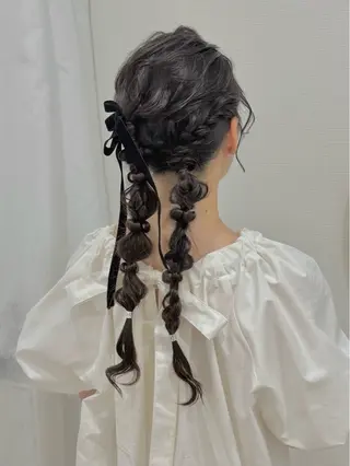 ヘアアレンジ 名駅ヘアセット💎耳 ツボ🦋Wakanaのヘアスタイル