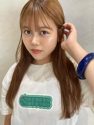 ロング カラー nono/パーマ /顔まわりカット🐈のヘアスタイル