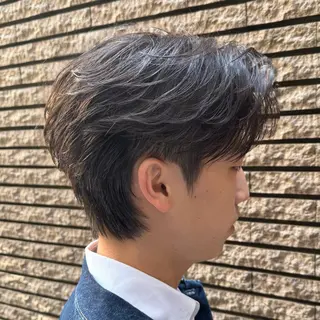 ショート パーマ メンズ MEN'S HAIR BLEACHi 盛岡店所属・渡辺 賢明のヘアスタイル