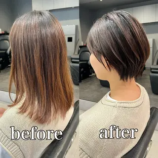ショート ハイライト/ショート /ボブ/RYOHEIのヘアスタイル