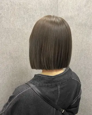 ミディアム カラー akane/ボブ /オリーブ/ブラウンのヘアスタイル