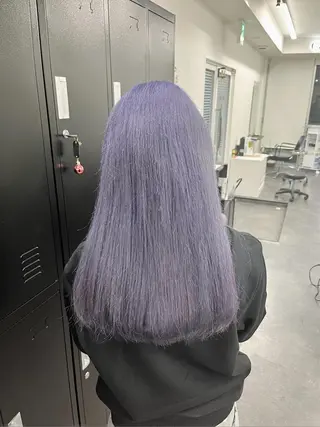 セミロング カラー 韓国ヘア🖤/透明感 shihoのヘアスタイル