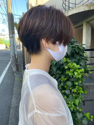 ショート シンプル+αな デザインを 松崎陸のヘアスタイル