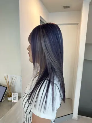 ロング カラー ヘアアレンジ 🦠カラーリスト/ 魚瀬あおい🦠のヘアスタイル