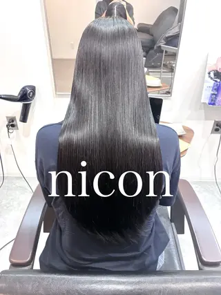 ロング 髪質改善 貸切サロンのヘアスタイル