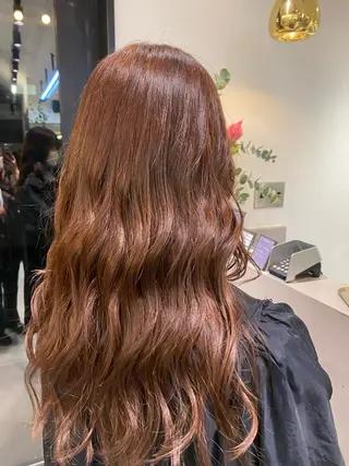 ロング カラー しまだ みゆのヘアスタイル