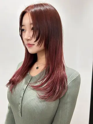 セミロング カラー TIDE HAIR 高槻店所属・TIDEHAIR. IKUのヘアスタイル