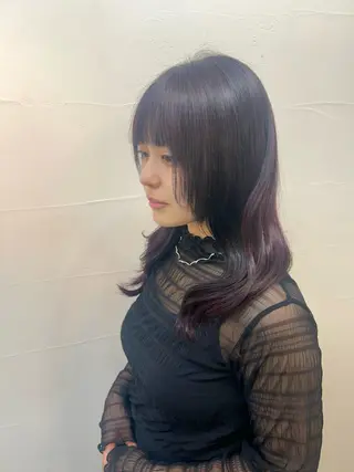 セミロング カラー 🌱メンズカット募集 中🌱ナノコのヘアスタイル