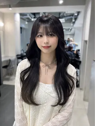 ロング 韓国レイヤー×モテ髪 /MITSUKI🤍のヘアスタイル