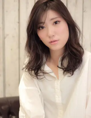 ロング カラー パーマ nagane sayakaのヘアスタイル