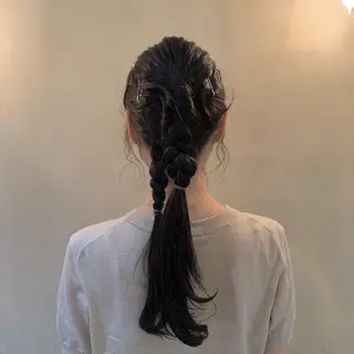 カラー ヘアアレンジ 桃果 momokaのヘアスタイル