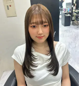 ロング 🍊小川実里🍊 カラー/レイヤーのヘアスタイル