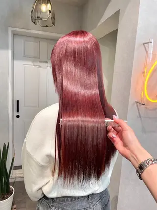 セミロング カラー HARUKI🏔️/ メンズ/透け感カラーのヘアスタイル