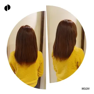 ミディアム セミロング カラー ✨縮毛矯正✨髪質改善 ナカシマ ユミのヘアスタイル