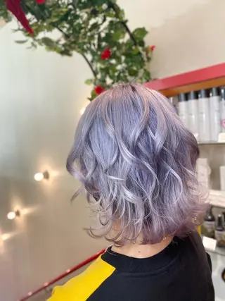 ショート ゆぴ☾‪/推しカラー /ハイトーンのヘアスタイル