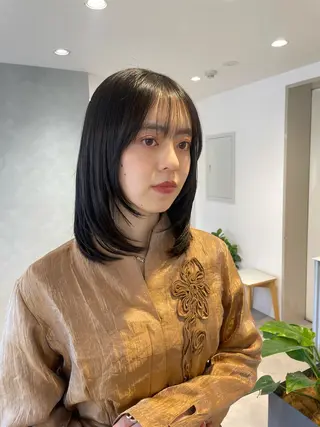 ミディアム カラー Hatsune 🐯レイヤーカットのヘアスタイル