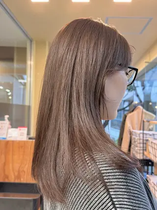 セミロング カラー KOHNO/ブリーチ なし/透明感カラーのヘアスタイル