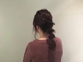 ロング カラー ヘアアレンジ 野々村 朋美のヘアスタイル