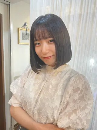 ミディアム カラー KURIA‪‪*⋆ஐ ブリーチ/韓国ヘアのヘアスタイル