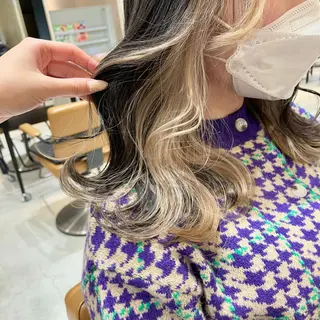 セミロング カラー 大阪韓国ヘア 🦋RINKAのヘアスタイル