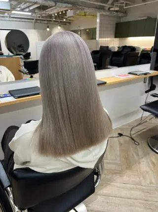 セミロング カラー ベージュカラー 新潟/万代/井上佑のヘアスタイル