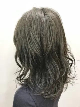 セミロング カラー 池田 雄太 ✨美髪縮毛矯正✨のヘアスタイル