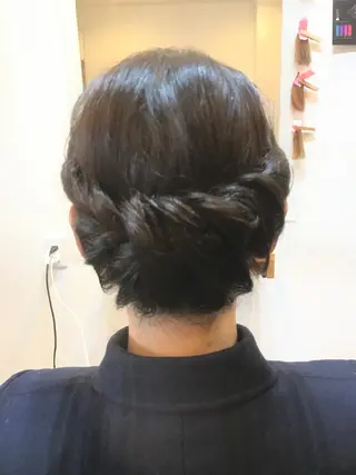セミロング ヘアアレンジ ヘア＆エステ フォーチュン所属・石川 奈緒子のヘアスタイル