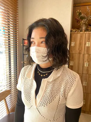 ショート カラー パーマ パーマ指名No1 /namiのヘアスタイル