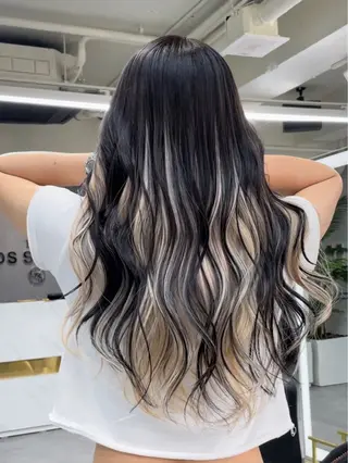 ロング senjyu GINZA所属・バレイヤージュ/ハイ ライト/庄司鉄平のヘアスタイル