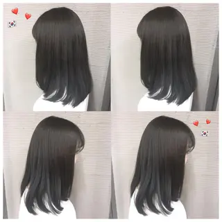 ミディアム カラー 韓国ヘア得意❤︎森澤 悠佳のヘアスタイル