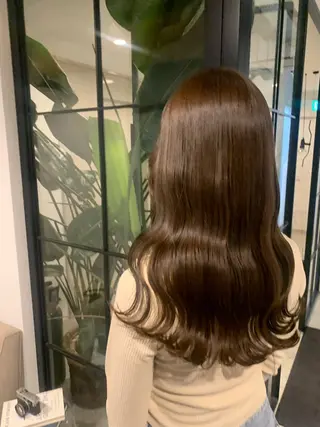 ロング カラー ベージュカラー🌿 新潟駅/青木結月のヘアスタイル