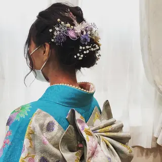 ヘアアレンジ 🌸アロマーム🌸 💐のヘアスタイル
