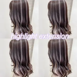 セミロング 横浜🍒カット エクステ/RIEのヘアスタイル