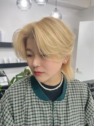 カラー メンズ ツーブロ刈り上げ 小野寺望叶のヘアスタイル