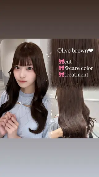 ロング 💎りあん/大須/栄 ブリーチなしWカラーのヘアスタイル