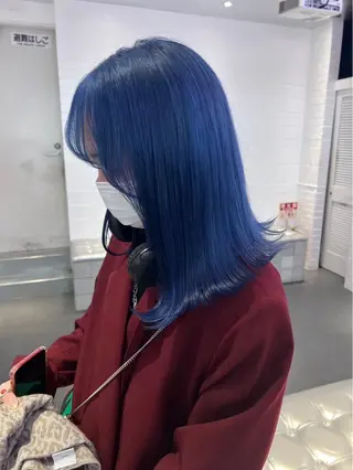 ミディアム カラー ヘアアレンジ GAME by AlanSmithee 原宿所属・🎀韓国ハイトーン saya🎀💜のヘアスタイル
