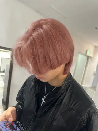 ショート カラー メンズ 【バレイヤージュ】 kentoのヘアスタイル