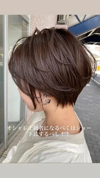 ショート Agu  hair rupia 金沢店所属・金沢美容室/ 艶髪/夜営業/JINのヘアスタイル