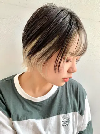 ショート 🍀ケアブリーチ カラー🍀坂井のヘアスタイル