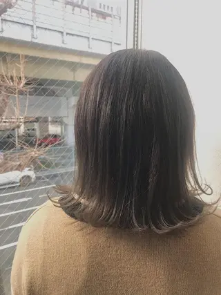 ミディアム カラー 柴田 祐輔のヘアスタイル