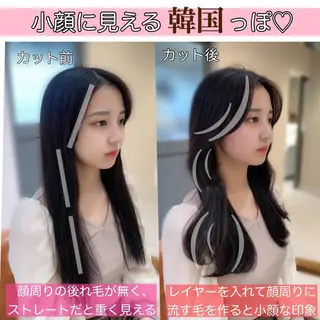 ロング 奥田 蓮のヘアスタイル