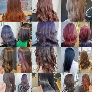 ロング キッズ カラー メンズ ブリーチ+髪質改善 縮毛矯正/佐伯 駿のヘアスタイル