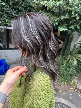 セミロング Dimo＆所属・ハイライトカラー /ダイスケのヘアスタイル
